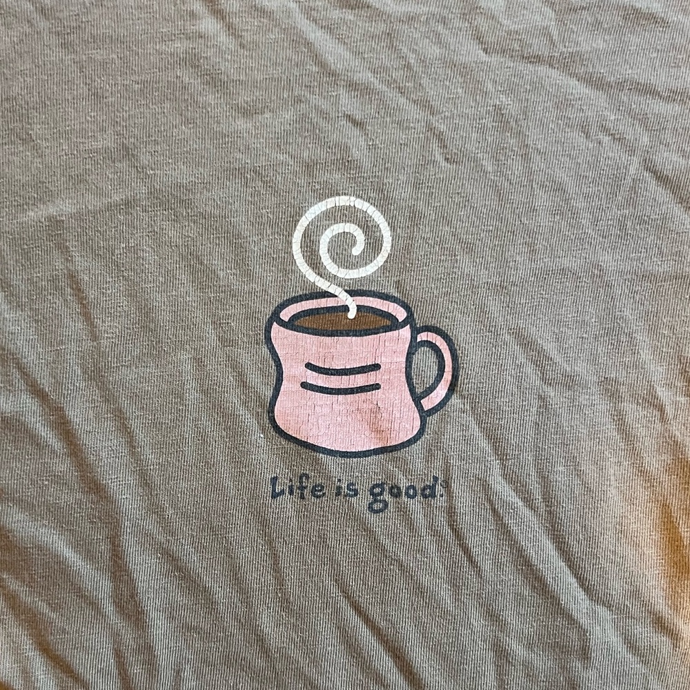 Life Is Good Gray Long Sleeve Shirt - Picture 2 of 4